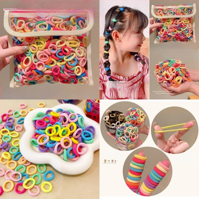 Bērnu matu elastīgā lente, maiga pret matiem, salds apaļš stils, pavasaris 2025