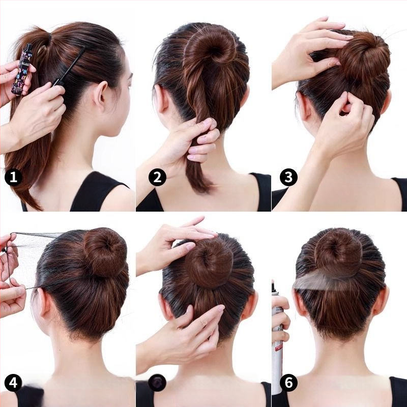 Plaukų aksesuarų rinkinys: 50 U formos segtukai, 20 nematomų plaukų tinklų, poliesterio pluoštas, rankų darbo, unisex.