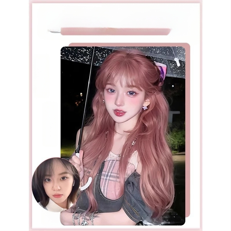 Garā viļņota parūka ar garām bangsām | karstumizturīgas sintētiskās šķiedras | Modelis MG-BL002-YHS | sievietēm | eksotiskais stils