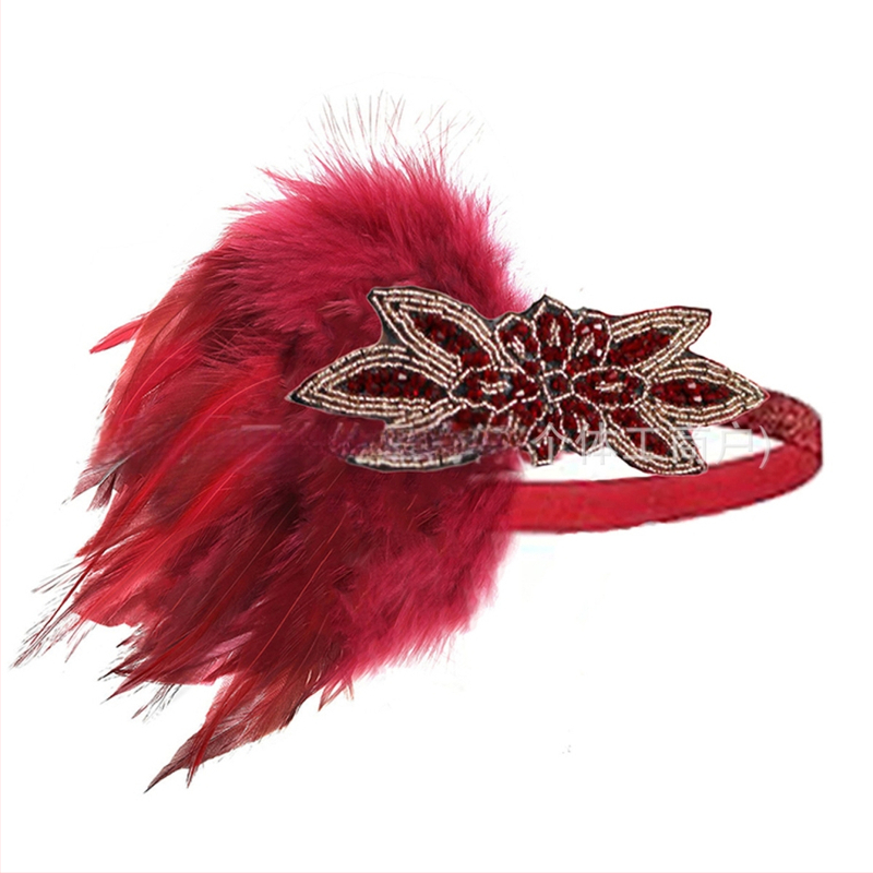 Moteriška galvos juosta su lapo formos ir languotu raštu, žiemos 2021 leidimas, kilmė Yiwu