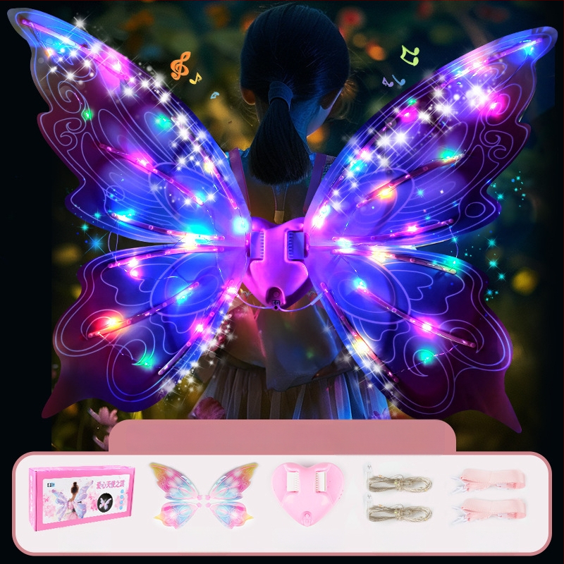 Laste helendavad tiivad: liblikatiivad ja ingelielf tiivad, selga kinnitatav aksessuaar (suve 2024 väljaanne)