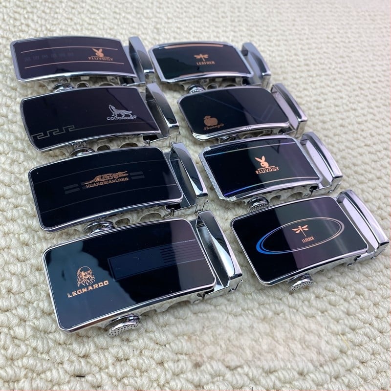 Automatinė diržo sagtis — cinko lydinys, stačiakampio formos, vyrams, verslo stilius