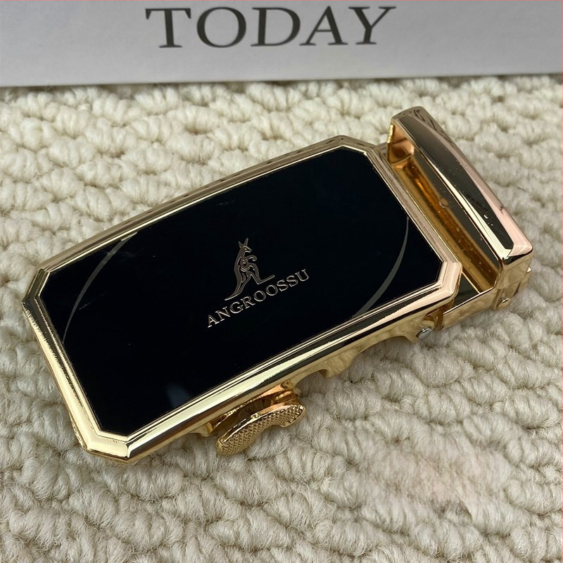 Automatinė diržo sagtis iš lydinio, stačiakampio formos, skirta lauko naudojimui, verslo stilius.