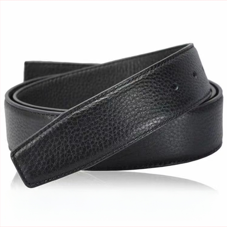 Мъжки кожен колан с перфорирана лента, от горния слой кожа, закопчаване с щифт, ръчна изработка, минималистичен стил