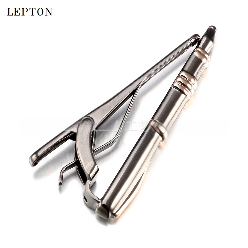 Kaklaraiščio segtukas, varis, 14k auksu dengimas, elektroplėtra, vyriškas stilius, žvaigždės ir apykaklės gėlių dizainas