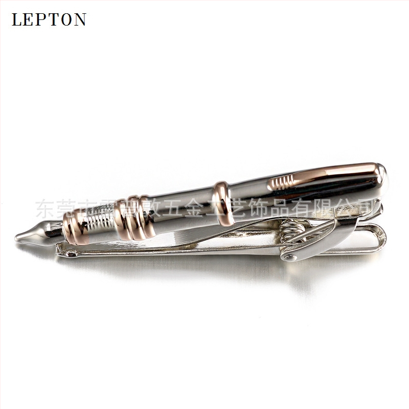 Kaklaraiščio segtukas, varis, 14k auksu dengimas, elektroplėtra, vyriškas stilius, žvaigždės ir apykaklės gėlių dizainas