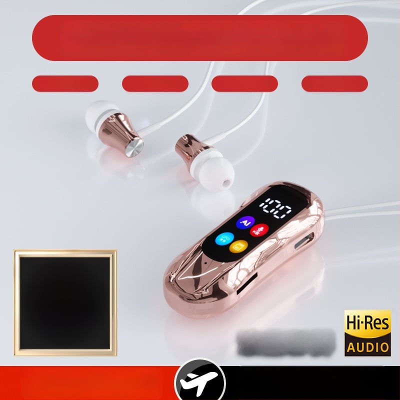 Karaoke Lavalier Bluetooth in-ear slušalice s klipom za uho – Bluetooth 6.0, dvostrano povezivanje, podrška memorijske kartice, reverberacija i redukcija šuma