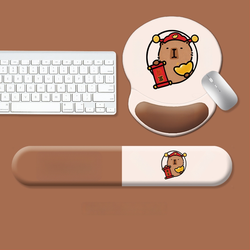 Подложка за клавиатура и мишка, силиконова, антихлъзгаща, износоустойчива, модел 0081-0699, за офис