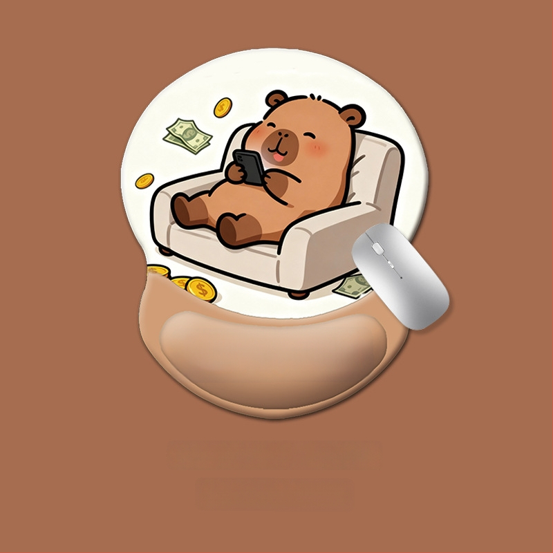 Подложка за клавиатура и мишка, силиконова, антихлъзгаща, износоустойчива, модел 0081-0699, за офис