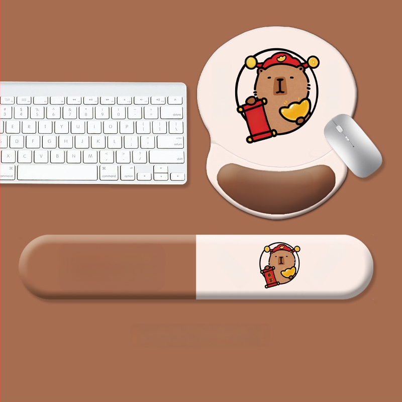 Подложка за клавиатура и мишка, силиконова, антихлъзгаща, износоустойчива, модел 0081-0699, за офис