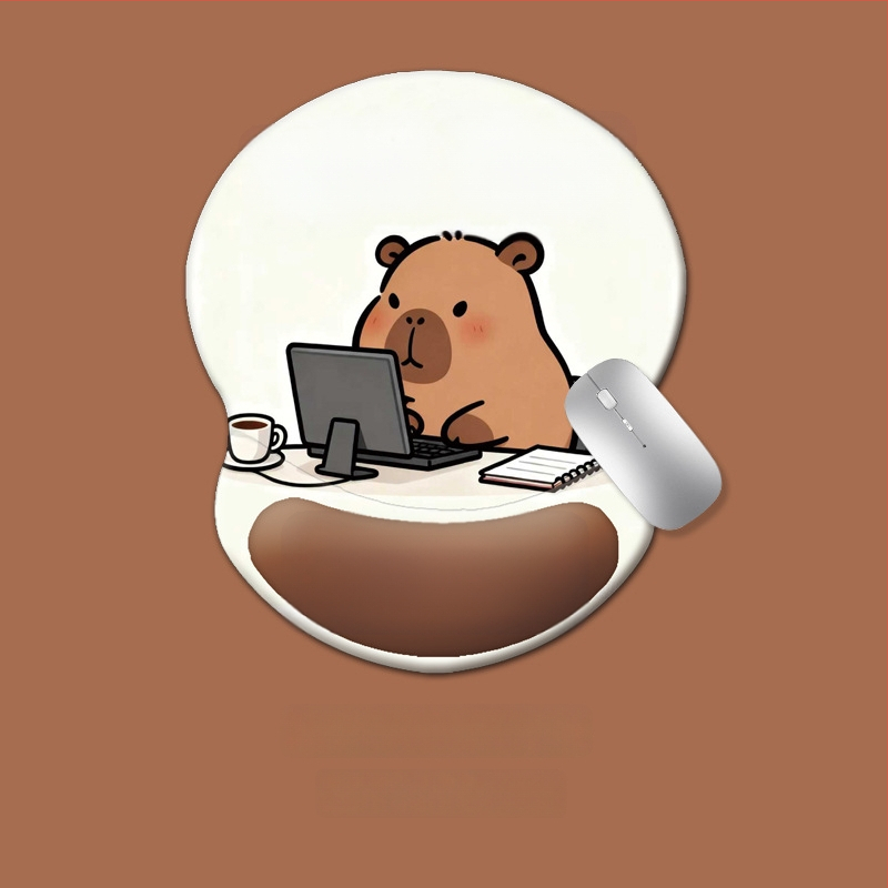 Klaviatūros kilimėlis + pelės riešo pagalvėlė, silikonas, stilius: riešo atrama klaviatūrai ir pelės riešo pagalvėlė, neslystanti ir atspari dėvėjimuisi, biurui