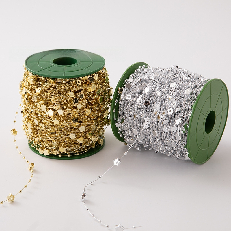 DIY бижутерийни аксесоари — звезда с пет точки, електроплатирани акрилни мъниста и верижни украшения