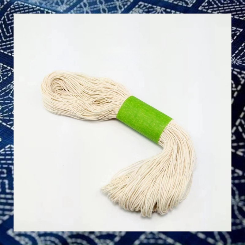 Sashiko бродираща нишка — чист памук, дължина 120 м, дебелина 1 мм, налична в 4, 6 или 8 нишки, за облекло и домашни текстили