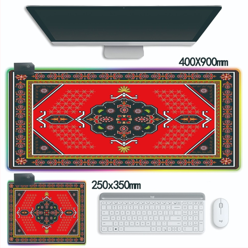 Podloga za miša, Perzijski stil, Prirodni kaučuk, Protuklizna, Toplinsko tiskanje, Prilagodljivo prema nacrtima