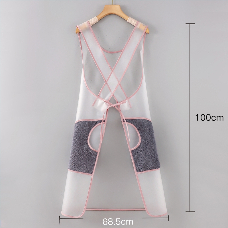 Șorț TPU fără mâneci - impermeabil, anti-păr, pentru îngrijire și baie animale de companie, îmbrăcăminte protector cu imprimeu desen animat, personalizabil