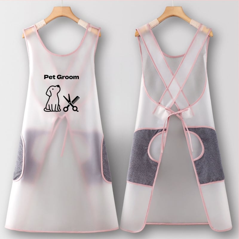 Șorț fără mâneci din TPU, impermeabil, cu motiv desen animat