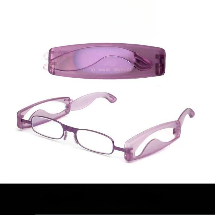 Skaitymo akiniai, sulankstomi aplink kaklą, mėlynos šviesos apsauga, pilnas rėmas, metaliniai rėmai