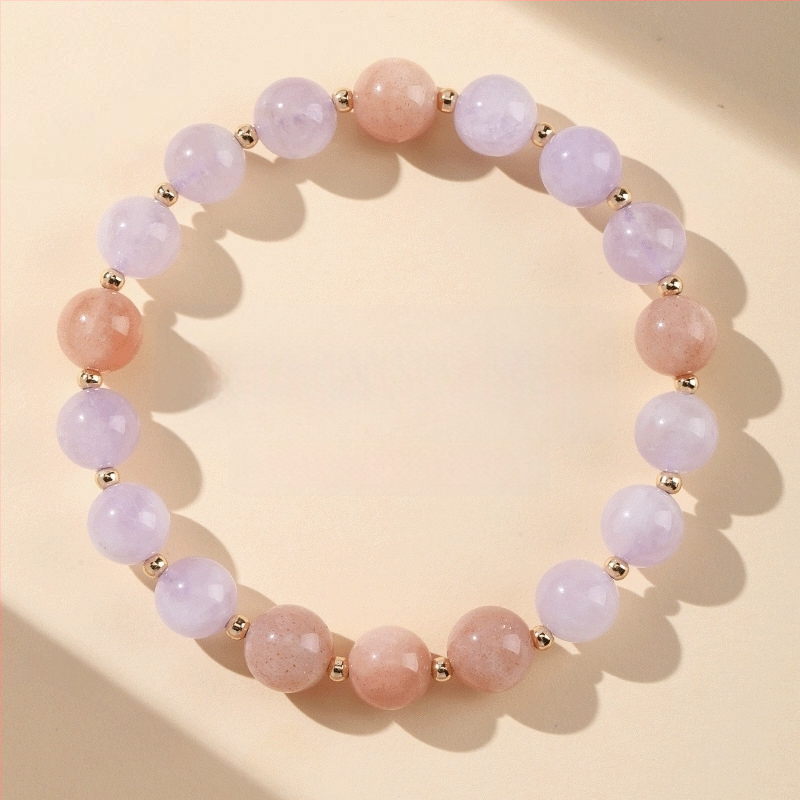 Brățară handmade pentru femei, mărgele de cristal, design geometric