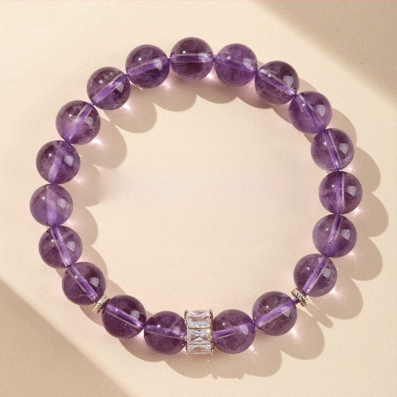 Brățară handmade pentru femei, mărgele de cristal, design geometric