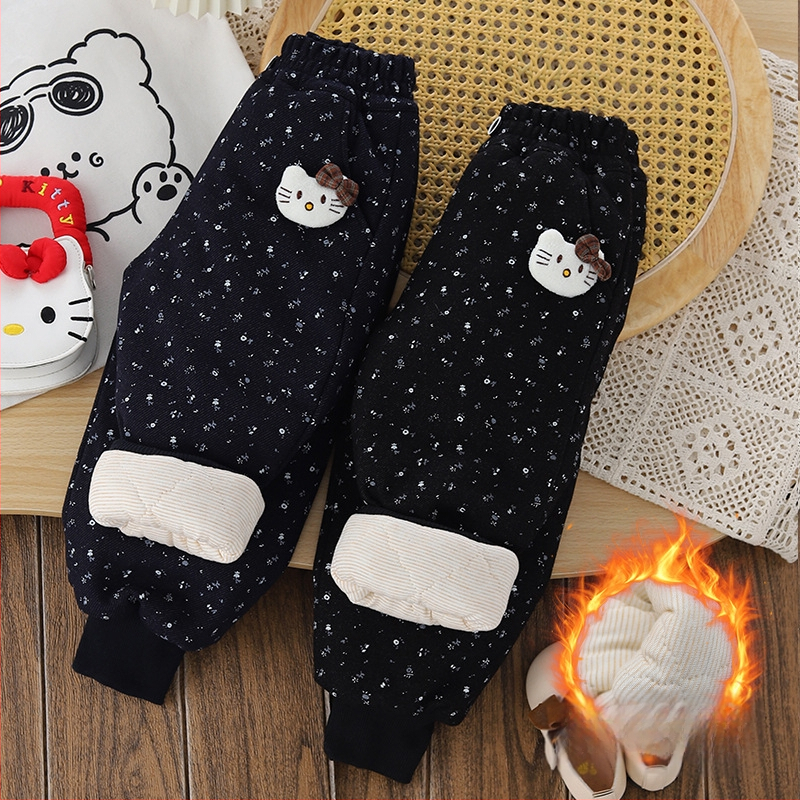 Dječje zimske hlače s flecom, 95% pamuk, ležerni stil, za uzrast 1–3 godine