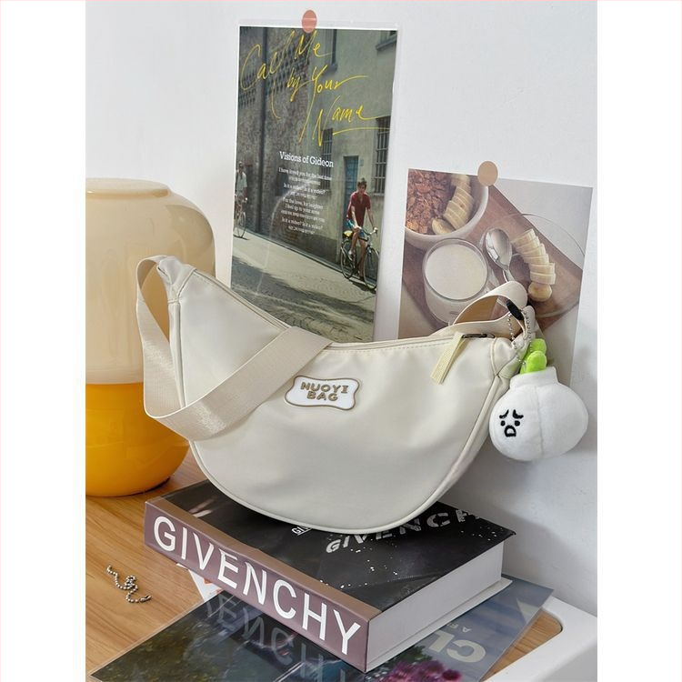 Geantă crossbody pentru telefon - unisex, stil dumpling; exterior poliester, căptușeală din nailon, pentru purtarea zilnică