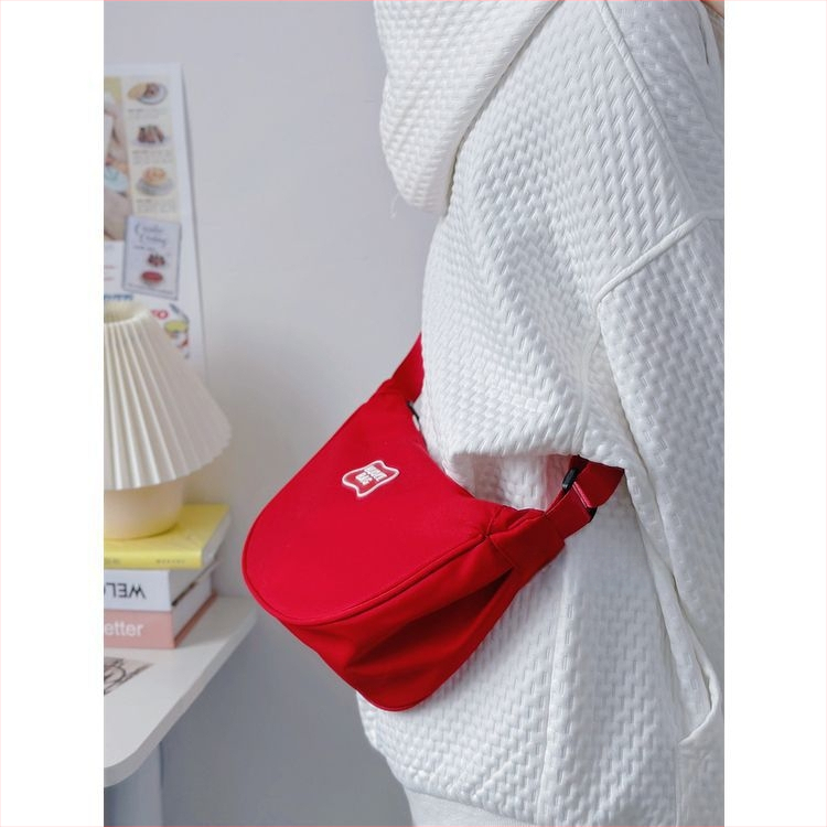 Geantă dumpling pentru telefon, stil unisex, poliester, căptușeală din nailon, utilizare zilnică