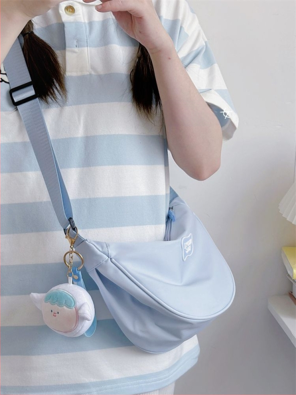 Geantă crossbody Dumpling, stil unisex, material poliester, căptușeală din nailon, lansare primăvara 2025