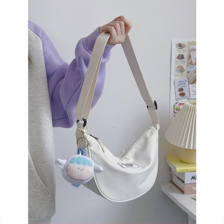 Geantă crossbody Dumpling, stil unisex, material poliester, căptușeală din nailon, lansare primăvara 2025