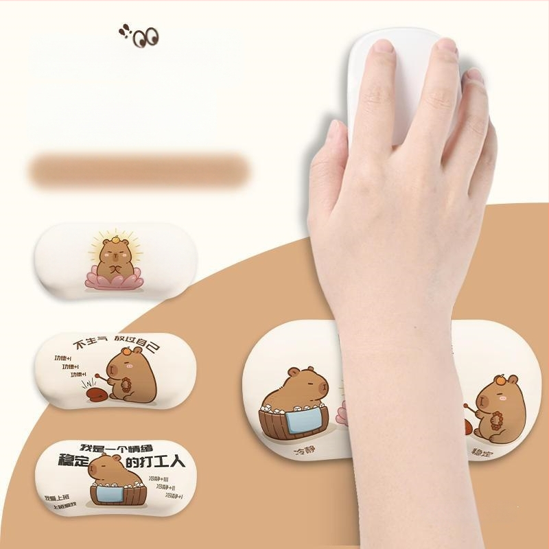 Padă de birou cu suport pentru încheietură - silicon, o singură față, design birou, stil trend național