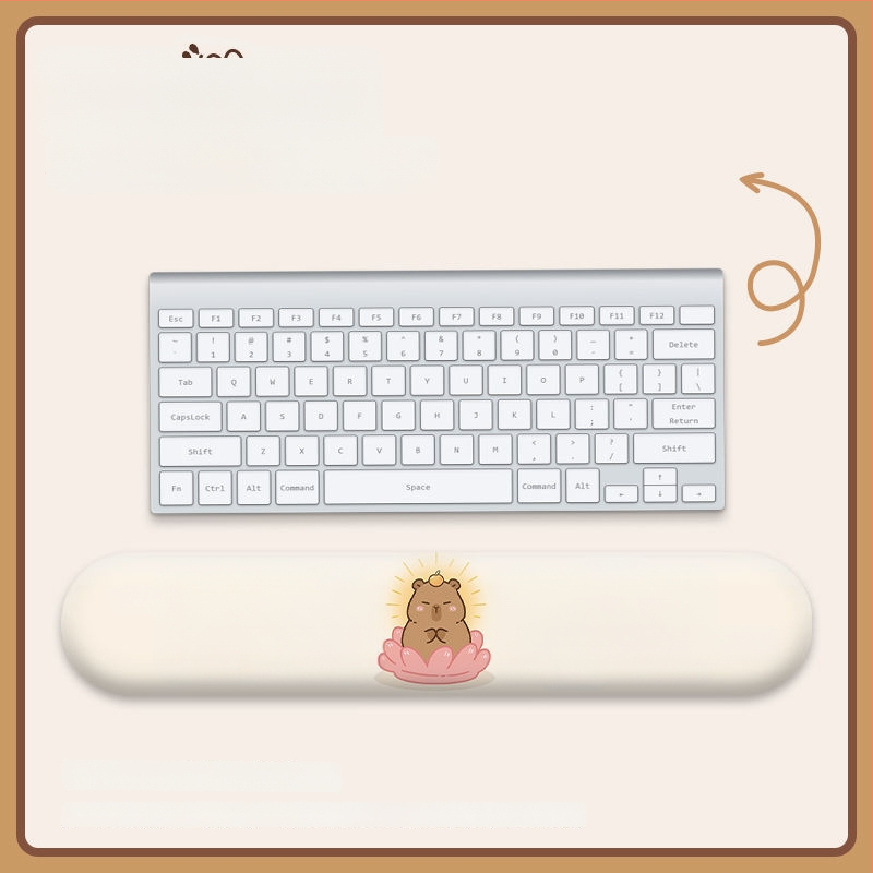 Padă de birou cu suport pentru încheietură - silicon, o singură față, design birou, stil trend național