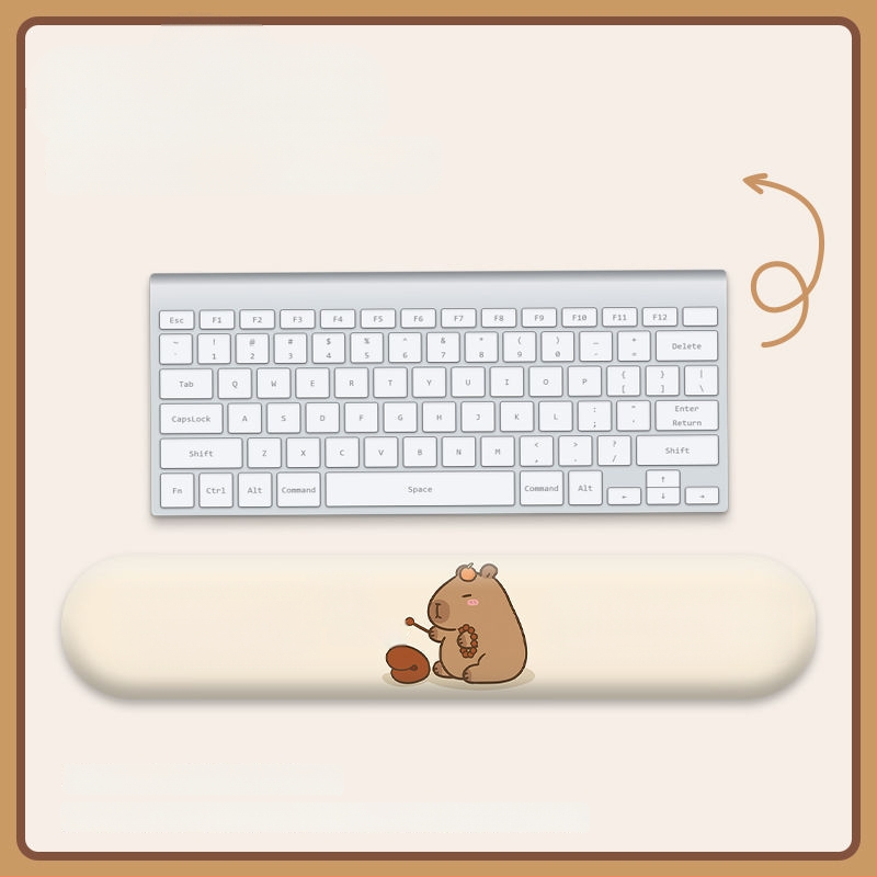 Padă de birou cu suport pentru încheietură - silicon, o singură față, design birou, stil trend național