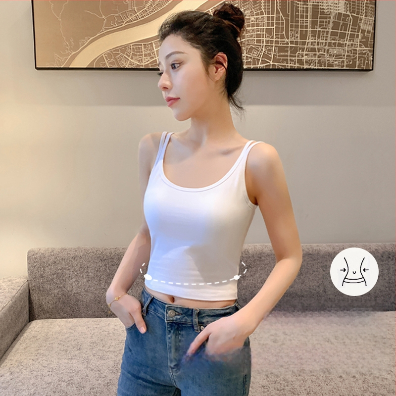 Top camisol din nylon - burete, stil sling/versatil, guler rotund, material subțire (70-80% nylon)