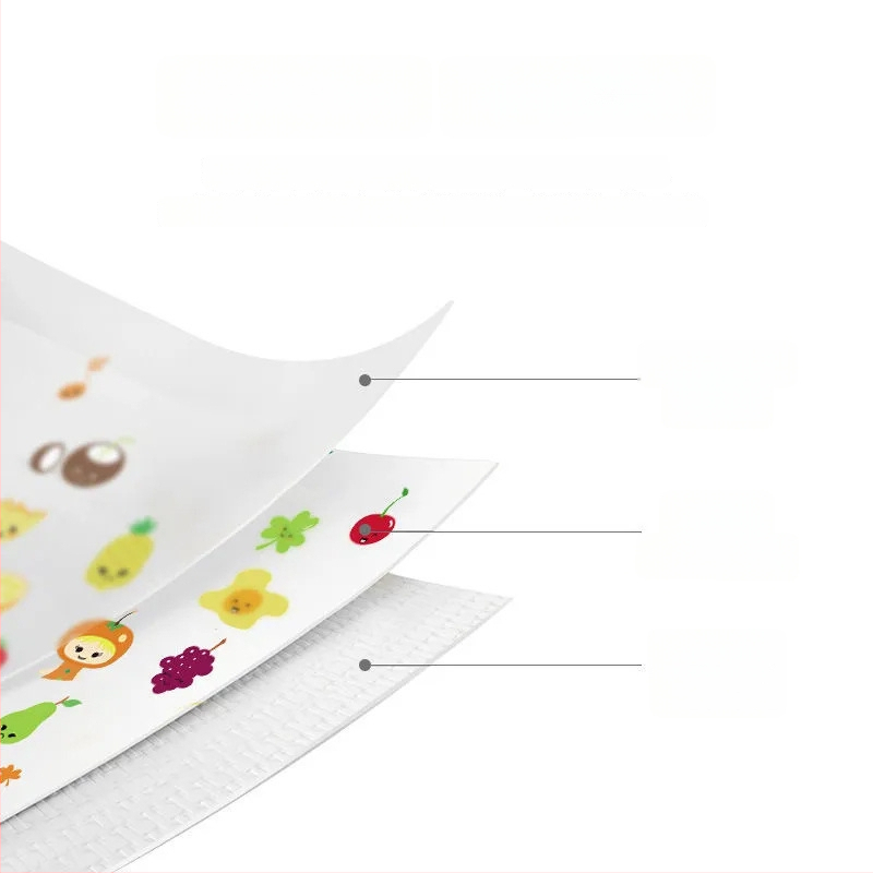 Bibs unice pentru bebeluși cu buzunar, impermeabil, material nețesut, model animale/desene animate, potrivit pentru sugari și copii mici