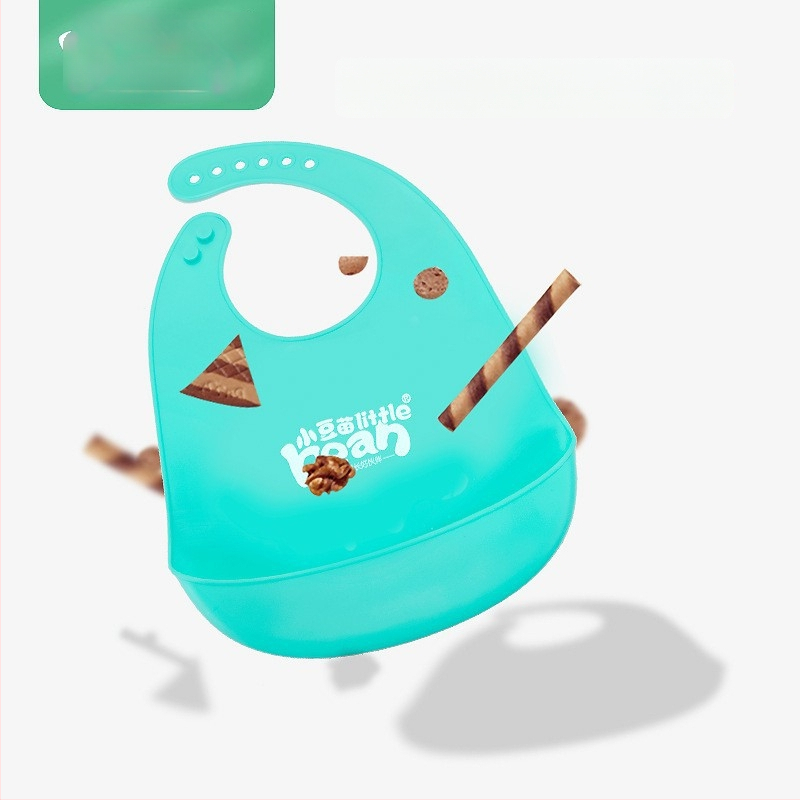 Bib din silicon pentru copii, pentru hrănire, impermeabil, ultra-subțire, de înaltă calitate alimentară, cu model desen animat, pentru copii 1–3 ani