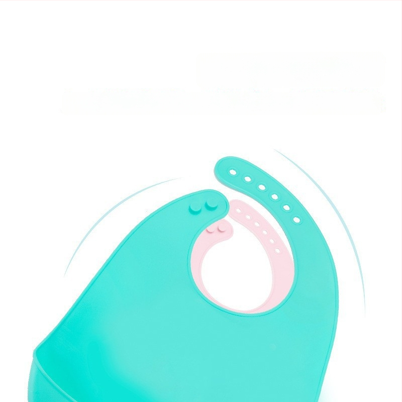 Bib din silicon pentru copii, pentru hrănire, impermeabil, ultra-subțire, de înaltă calitate alimentară, cu model desen animat, pentru copii 1–3 ani