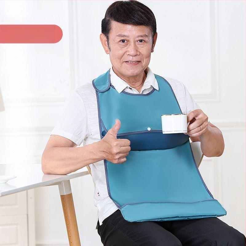 Bavetă pentru adulți din silicon, impermeabilă, unisex