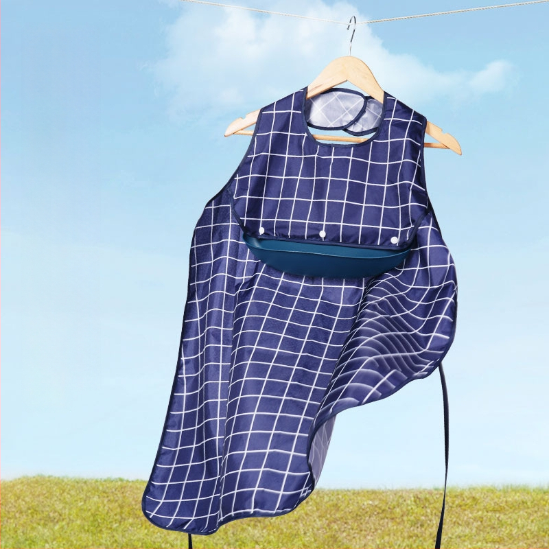 Hfine Adult Bib – Bavetă pentru adulți, detașabilă din bumbac pentru hrănire, unisex