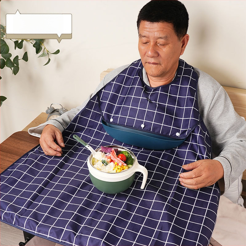 Hfine Adult Bib – Bavetă pentru adulți, detașabilă din bumbac pentru hrănire, unisex