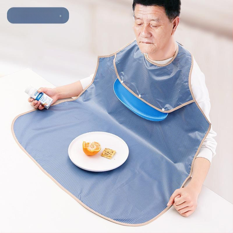 Bibs impermeabile pentru copii, halat cu guler, poliester cu model grilă