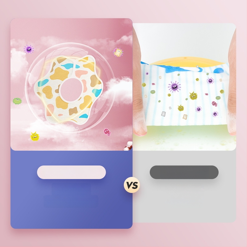 Prosop de saliva pentru bebeluși, de unică folosință — absorbant, material nețesut termic, imprimeu, Clasa A