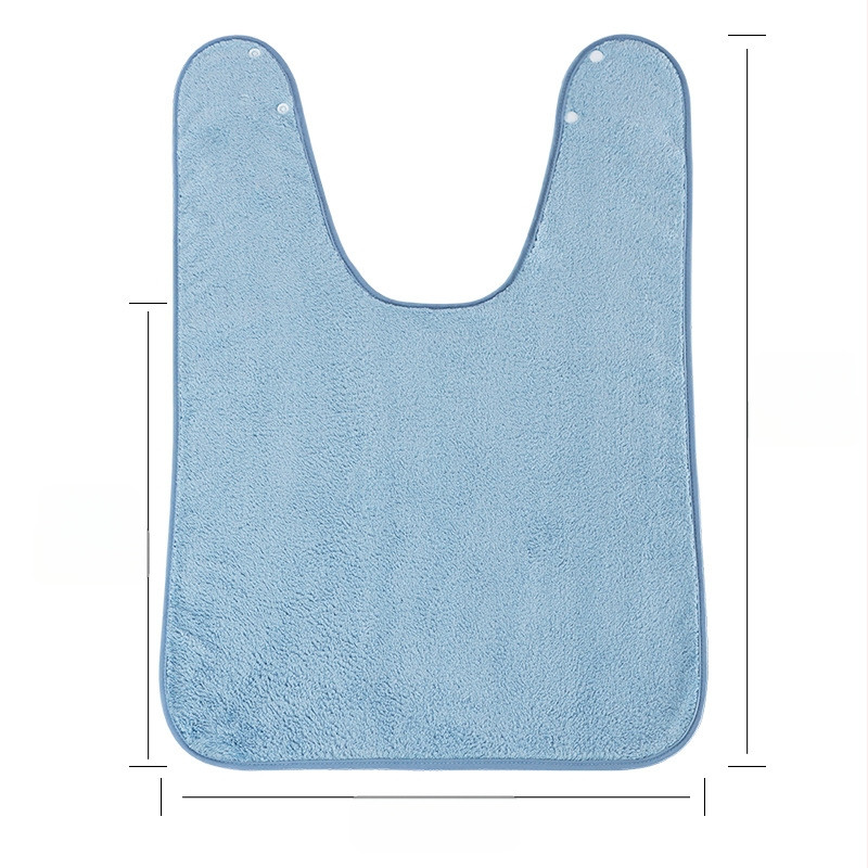 Bibs impermeabil pentru copii, protecție împotriva stropilor, material coral fleece, poliester, unisex, pentru masă și spălatul feței.