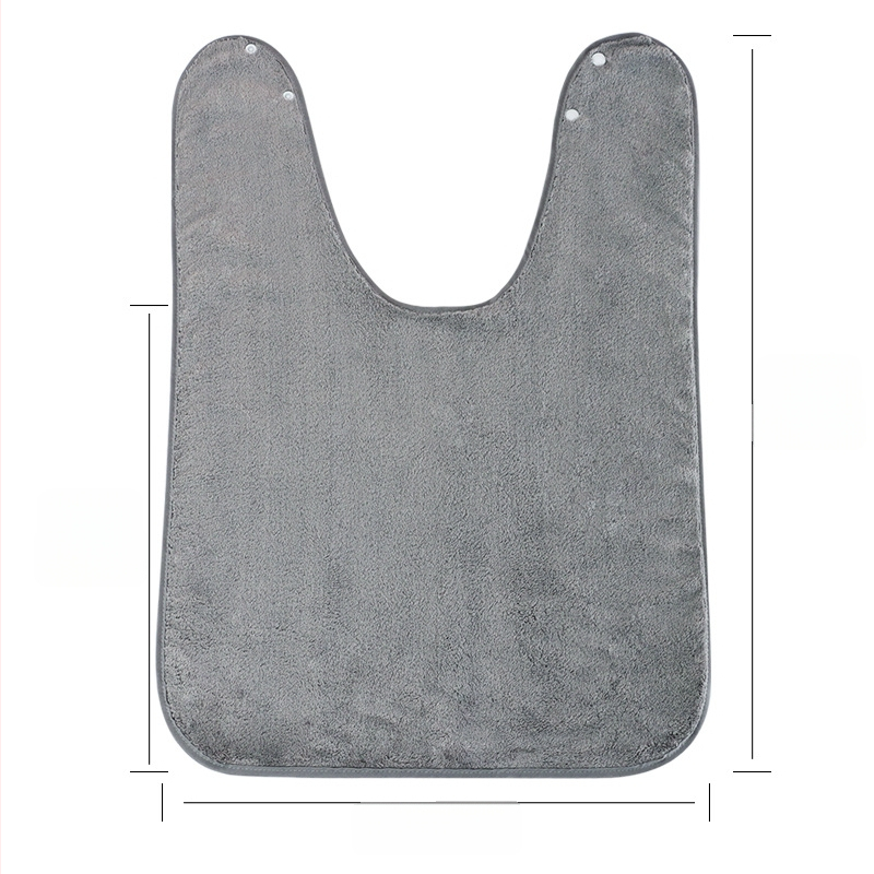Bibs impermeabil pentru copii, protecție împotriva stropilor, material coral fleece, poliester, unisex, pentru masă și spălatul feței.