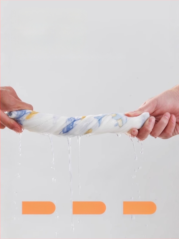 Bibs pentru sugari și copii mici, din tifon și bumbac 100%, absorbant, modele animale, desene animate sau flori