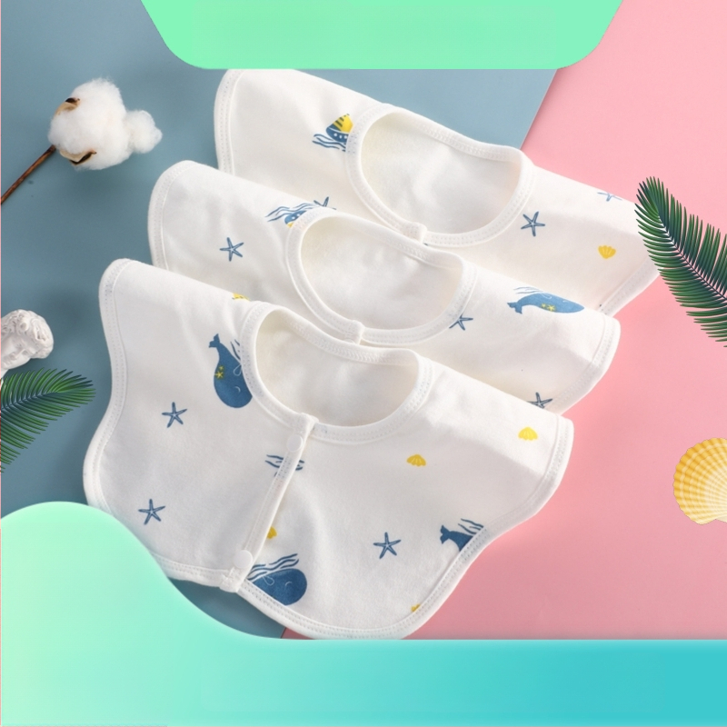 Sofflin Bavetă pentru bebeluși – Bumbac 95%+, Impermeabilă și rezistentă la murdărie, Montaj de 360° cu șase straturi, Potrivită pentru nou-născuți până la 3 ani