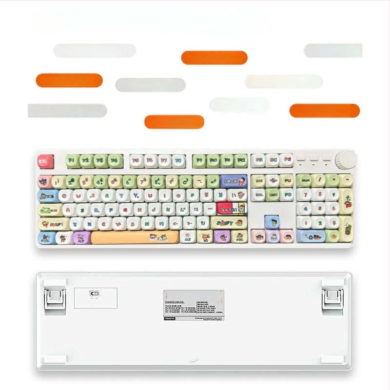 104 mygtukų mechaninė klaviatūra, laidinis ryšys, ašies tipo jungiklis, 1,6 m laidas