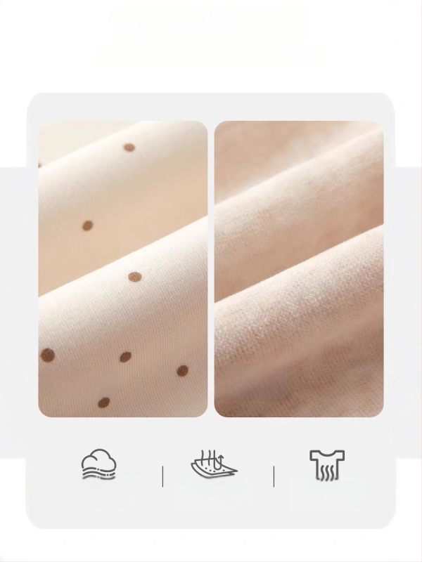 Bluza de bază cu căptușeală din fleece pentru fetițe, iarnă, mâneci lungi, model cu buline, 95% bumbac, stil coreean