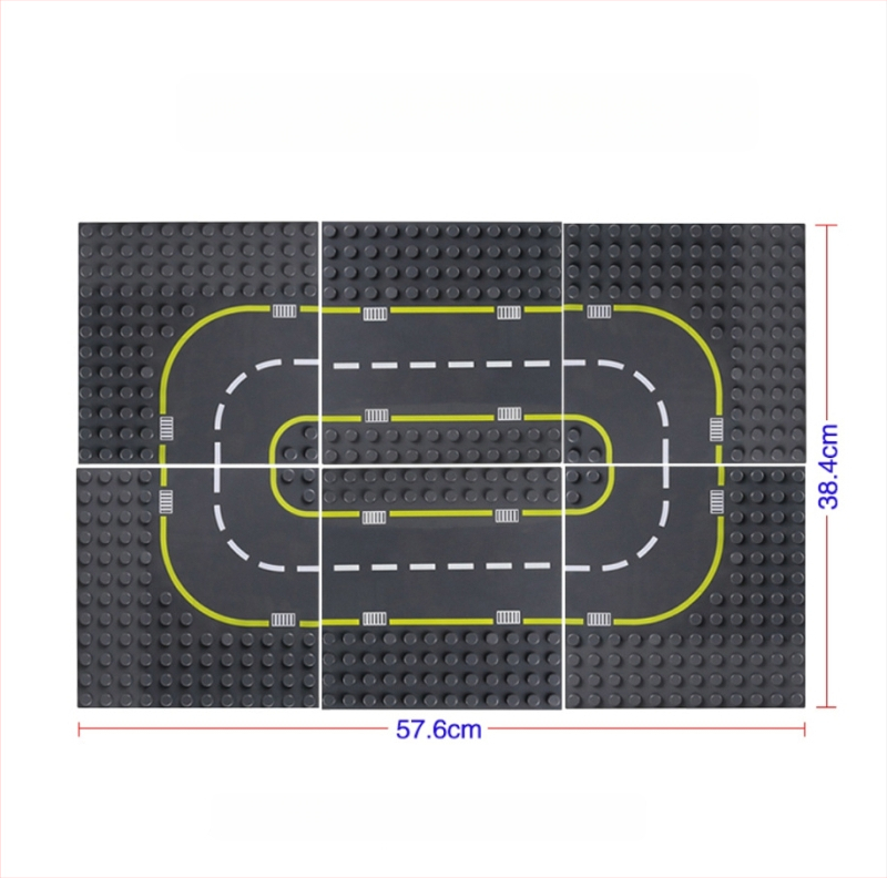 Tee ehitusplokkide jaoks alusplaat, ühilduv LEGO suuremate plokkidega, ABS-plastist, 100–200 tükki, vanuses 7–14 aastat