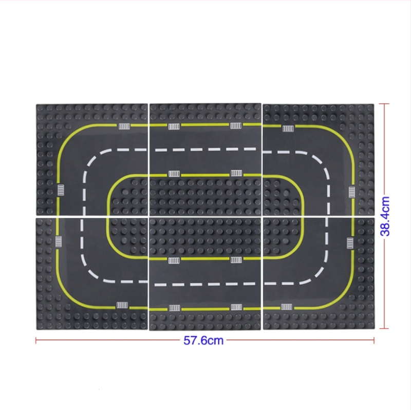 Tee ehitusplokkide jaoks alusplaat, ühilduv LEGO suuremate plokkidega, ABS-plastist, 100–200 tükki, vanuses 7–14 aastat
