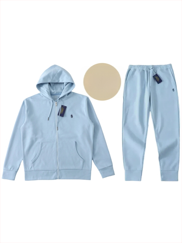 Pamučna dukserica s kapuljom, izvezen logom ponija, prednji zip, za proljeće i jesen