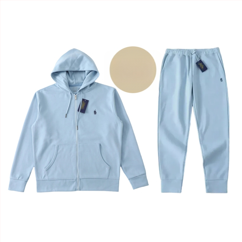 Hoodie s kapuljom i izvezenim logom ponija, pamuk mješavina 51–70%, patent zatvarač sprijeda, udoban slobodan kroj